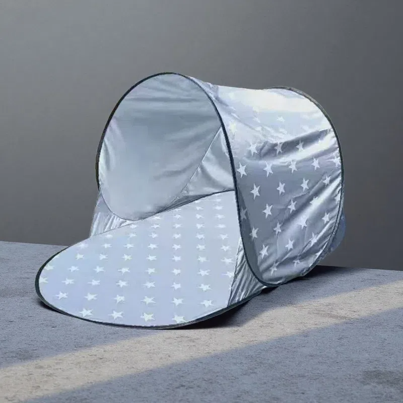 Single-Person Leisure Tent – Wire Frame Beach & Outdoor Shelter with Easy Setup Silver