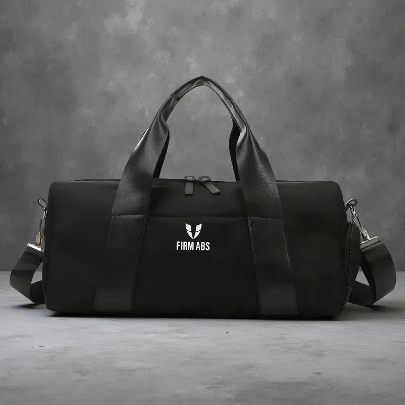 Gym Bag with Dry/Wet Separation – Stylish Crossbody for Short-Distance Travel & Yoga Classic Black