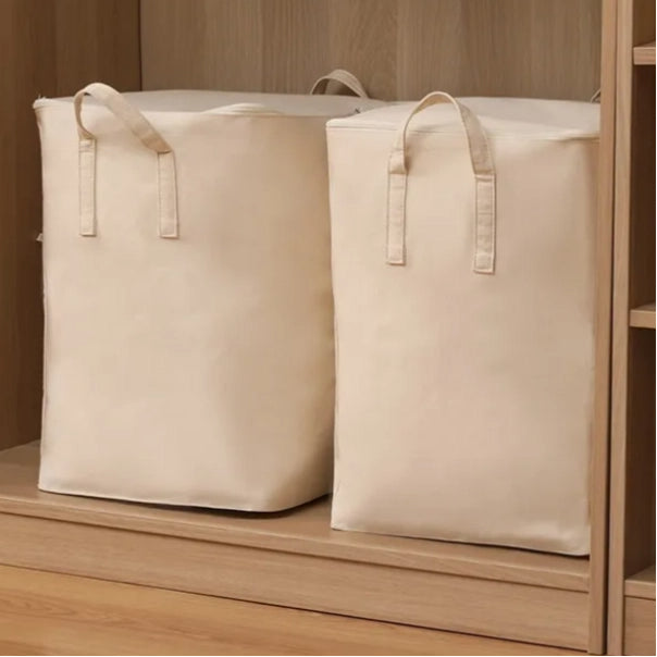 Tianshan Cotton and Linen Visual Window Clothes Quilt Organizer Bag – Cube Storage Box