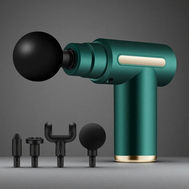 Electric Massager Relieves Muscle Massage Gun Green USB