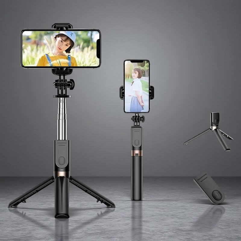 Bluetooth Selfie Stick Tripod – Compatible with iPhone & Android Standard