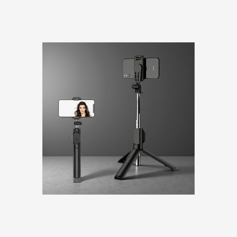 Bluetooth Selfie Stick Tripod – Compatible with iPhone &amp; Android: Capture Moments from Every Angle