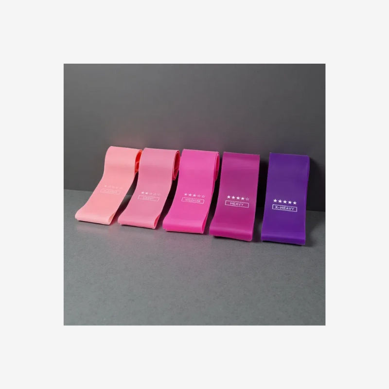 Gym Resistance Bands – 5-Level Natural Latex Fitness Bands for Pilates &amp; Workouts: Versatile Training for All Fitness Levels