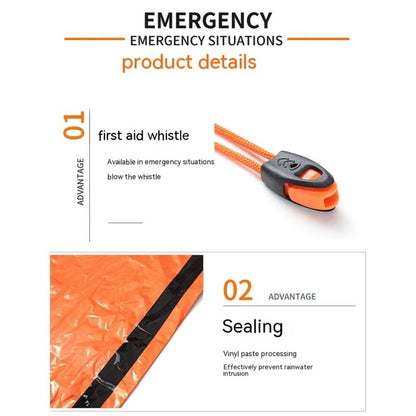 Portable Outdoor Disaster Relief Tent & Emergency Sleeping Bag Set – Lightweight 4-Season Shelter with Survival Accessories