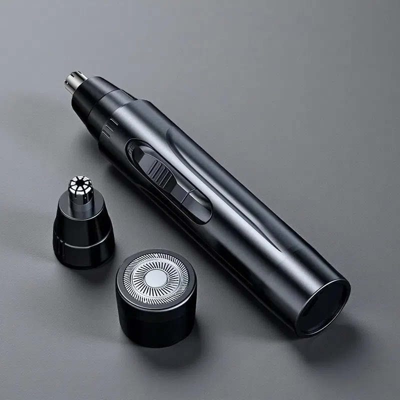 Electric Shaver for Nose Hair – Rechargeable Precision Grooming Tool Black USB