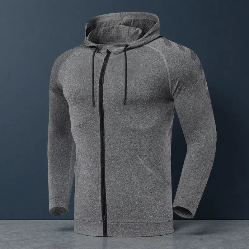 Men's Sports Casual Training Suit – Hooded Long Sleeve Set for All-Season Fitness & Outdoor Activity