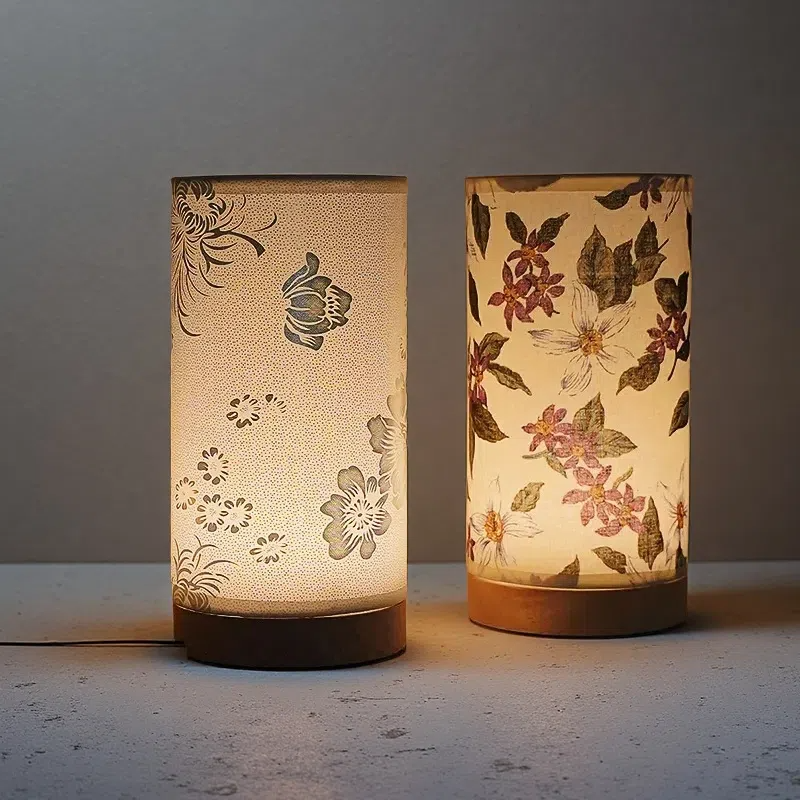 Creative Table Lamp – Fabric USB Night Light for Study, Bedroom & Relaxation