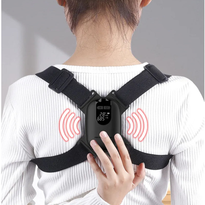 Smart Adjustable Posture Corrector – Vibration Reminder Back Brace for Adults & Kids