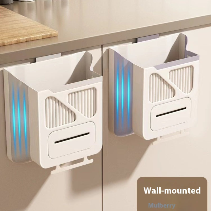 Kitchen Trash Can – Wall-Mounted Foldable Waste Bin for Modern Homes