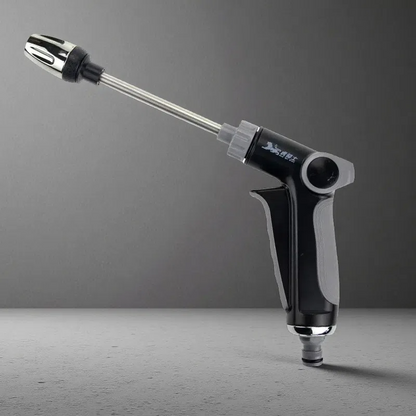 High-Pressure Water Gun with Long Metal Extension – One-Button Control & Multi-Mode Spray Black