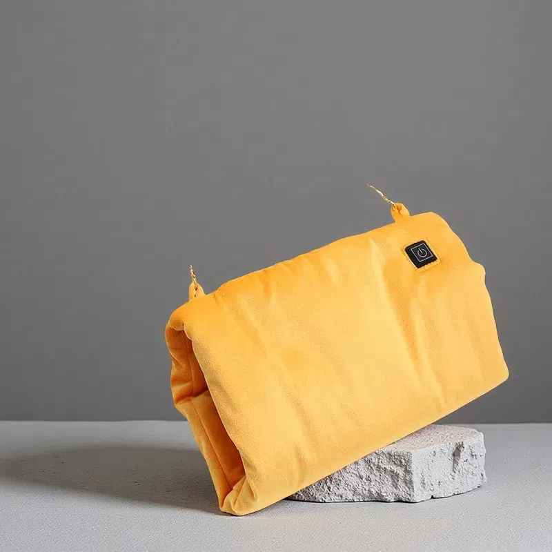 Multifunctional Heating Hand Warmer Crossbody – Portable Electric Hand Bag with USB Power Yellow