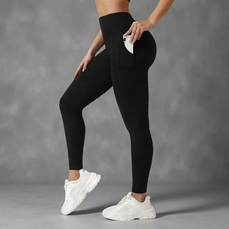 Women's Patchwork High Waist Maternity Leggings – Hip-Lifting & Moisture-Wicking Comfort Black