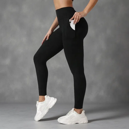 Women's Patchwork High Waist Maternity Leggings – Hip-Lifting & Moisture-Wicking Comfort Black