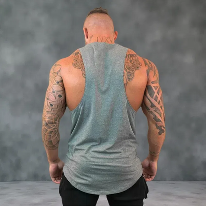 Blank Cotton Waistcoat Loose Bodybuilding Fitness Sports Vest