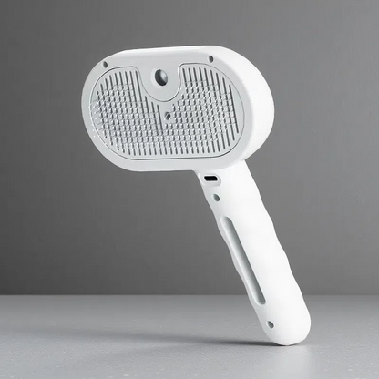 Pets Spray Hair Comb – Grooming Mist Brush for Dogs & Cats White