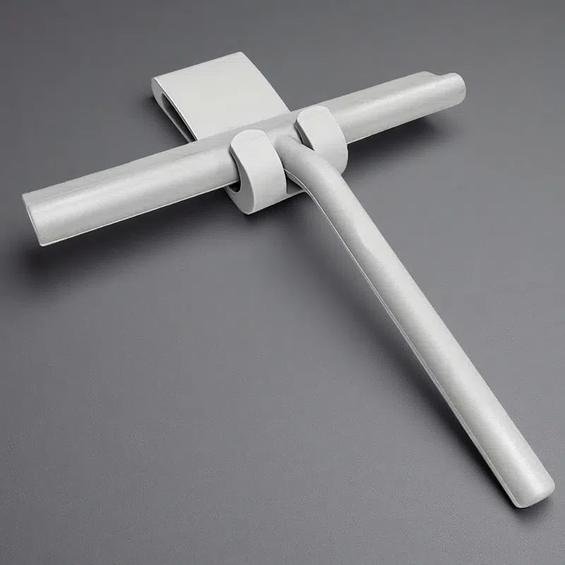 Silicone Multifunctional Cleaning Wiper – Window & Bathroom Glass Squeegee Gray Small Size
