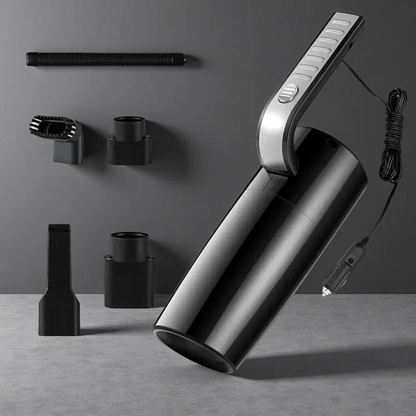 Mini Car Vacuum Cleaner – High-Power 4500PA Suction with 12V Output & 5m Cord Grey