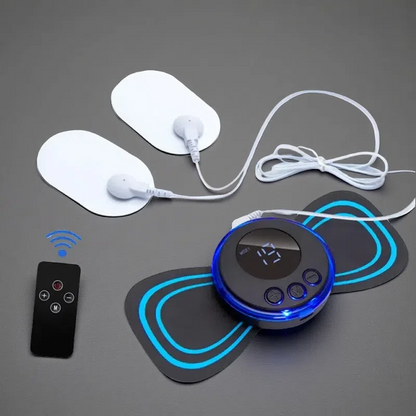 Portable Electric Pulse Shoulder and Neck Mini Cervical Spine Massage Instrument Remote control one to two