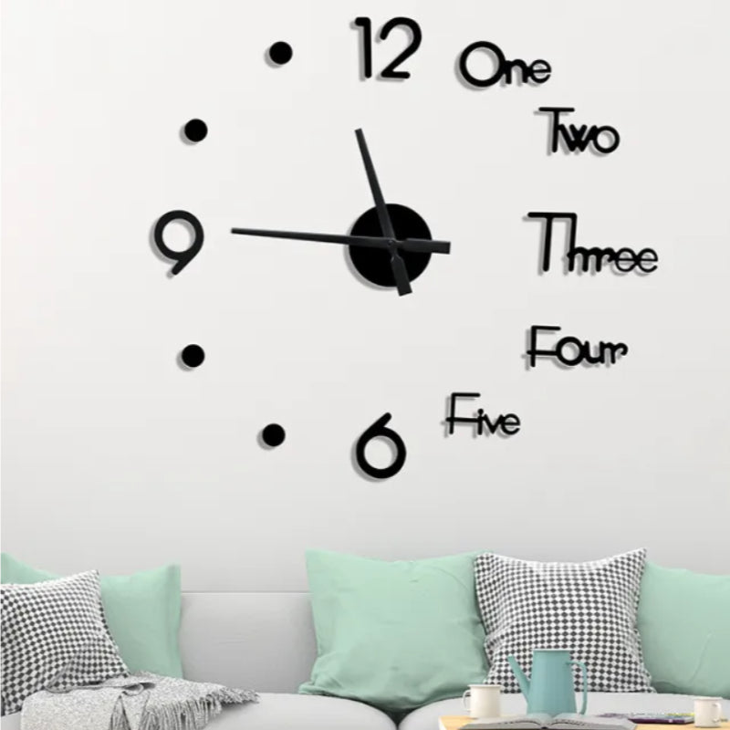 3D Wall Clock – Modern Stereo Digital Clock with Unique Design