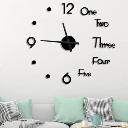 3D Wall Clock – Modern Stereo Digital Clock with Unique Design