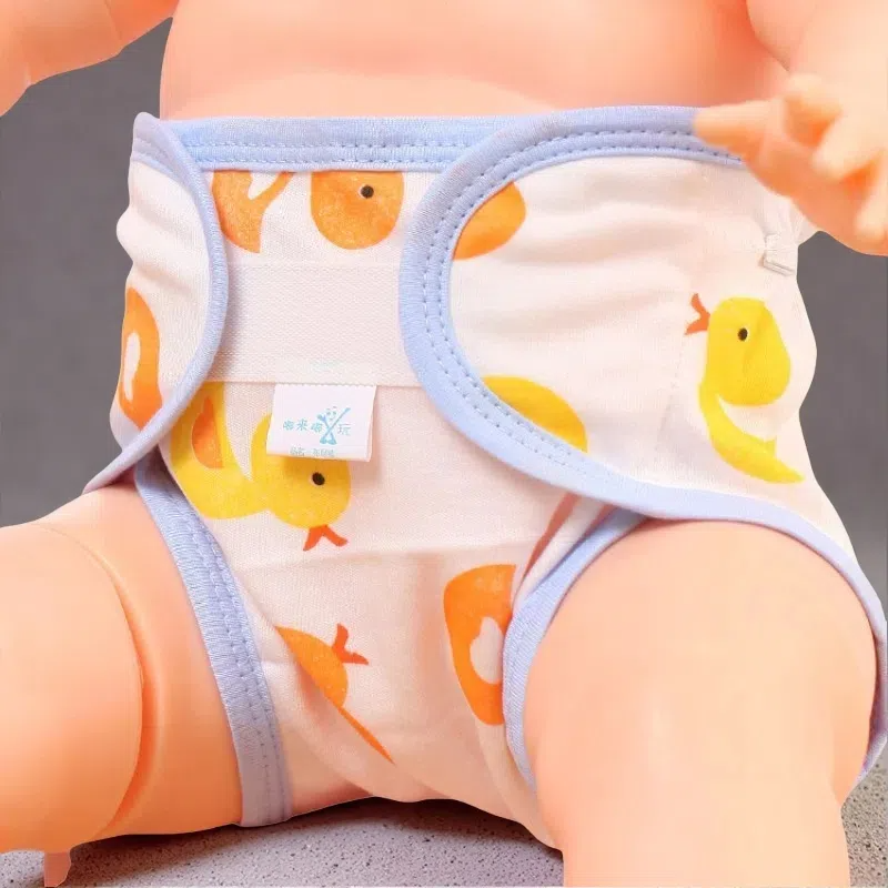 Cotton Cartoon Printed Cloth Diaper – Washable, Soft & Comfortable for Babies 0-2 Years