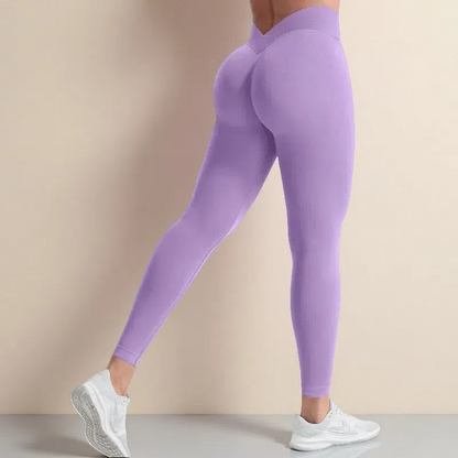 Yoga Women's High Waist Hip Lift Peach Shark Pants