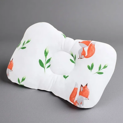Autumn and Winter Baby Pillow – Cotton Round Anti-Eccentric Head Support Pillow for 0-1 Years 2 30x23cm