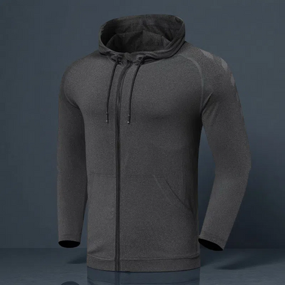 Men's Sports Casual Training Suit – Hooded Long Sleeve Set for All-Season Fitness & Outdoor Activity