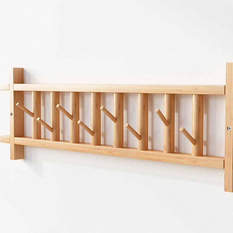 Creative Home Door Hanging Clothes Rack – Rotatable Bamboo Minimalist Design