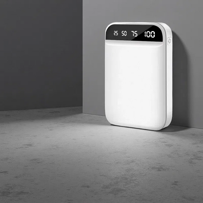 Large Capacity Mini Power Bank – Compact Multi-Port Charger for On-the-Go Power White 6000 mAh