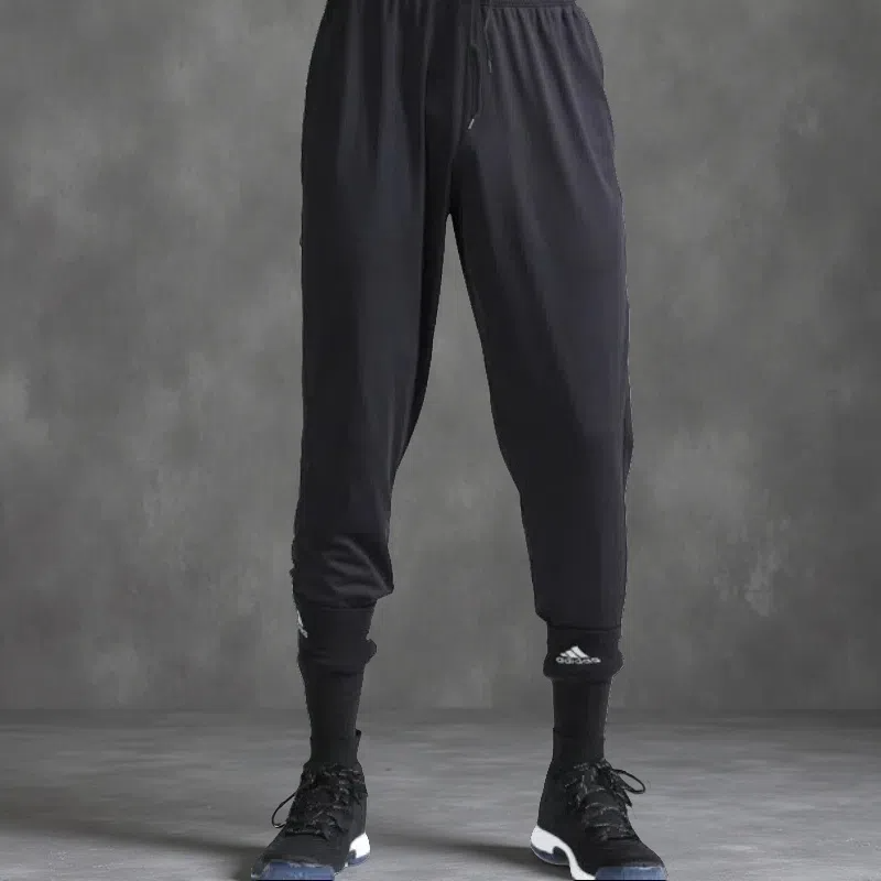 Loose Men’s Sports Pants – Basketball Training Quick-Dry Mid-Waist Trousers
