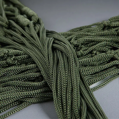 Rope Mesh Hammock – Indoor & Outdoor Nylon Swing for Camping and Leisure