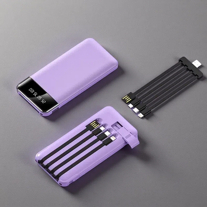 Mini Large Capacity Power Bank – 20000mAh Purple 10000mah
