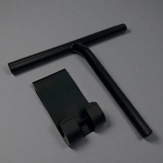 Silicone Multifunctional Cleaning Wiper – Window & Bathroom Glass Squeegee Black Small Size