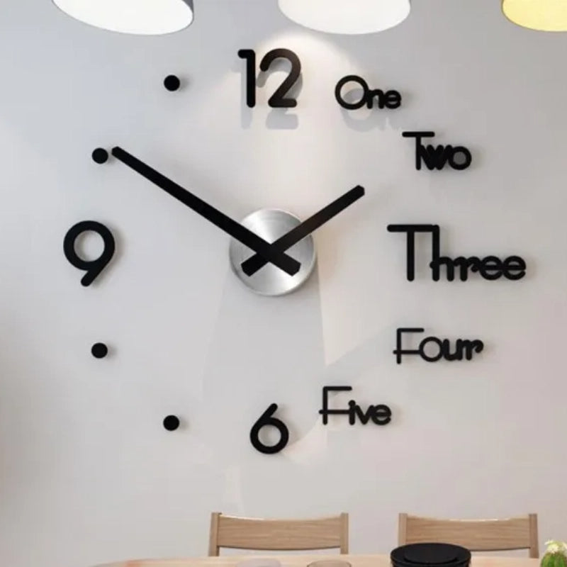 3D Wall Clock – Modern Stereo Digital Clock with Unique Design