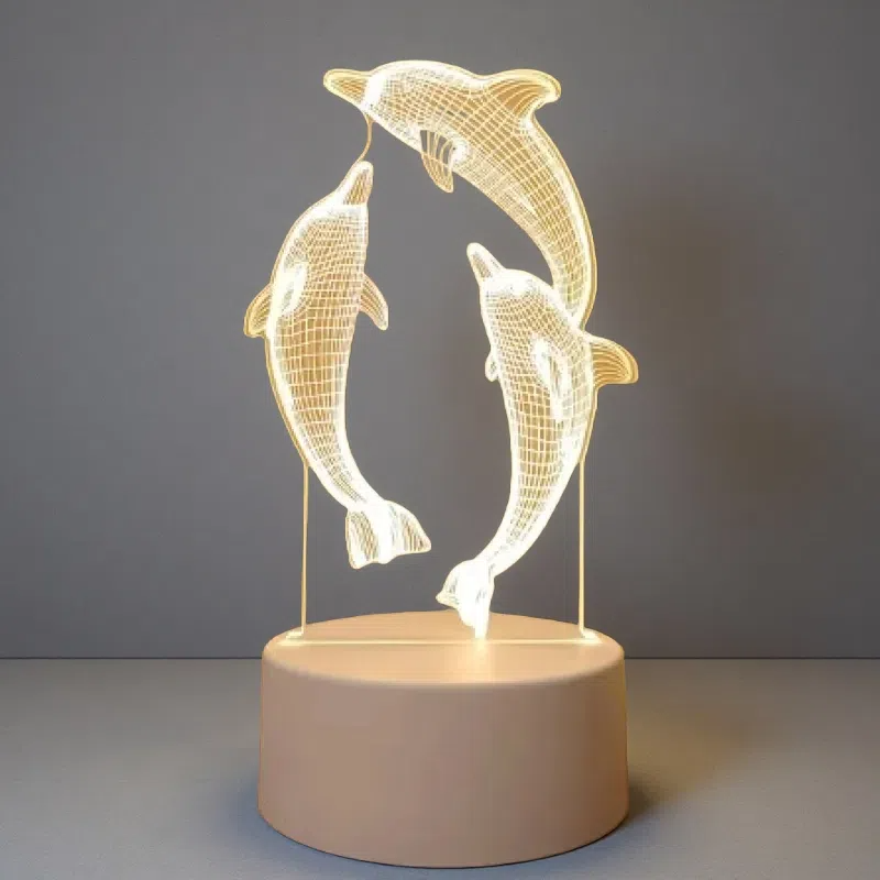 3D Lights Colorful Touch Remote Control LED Visual Lights