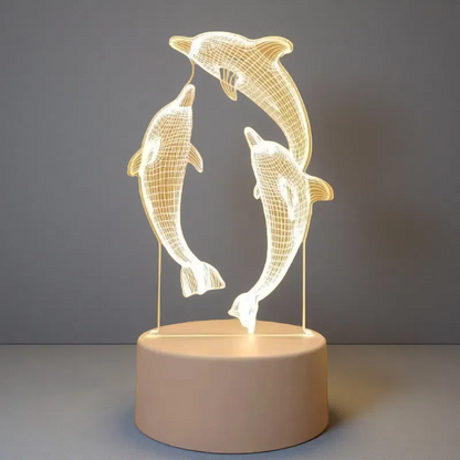 3D Lights Colorful Touch Remote Control LED Visual Lights