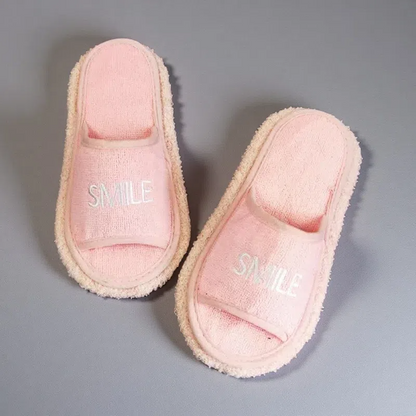 Women’s Detachable Bottom Mop Slippers – Cute & Functional Cleaning Footwear Pink