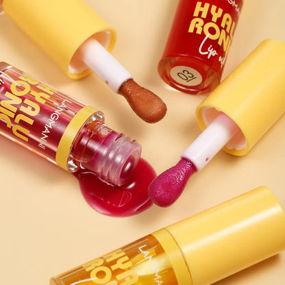 6 Colors Transparent Hyaluronic Acid Lip Balm Gloss – Moisturizing Tinted Lipstick