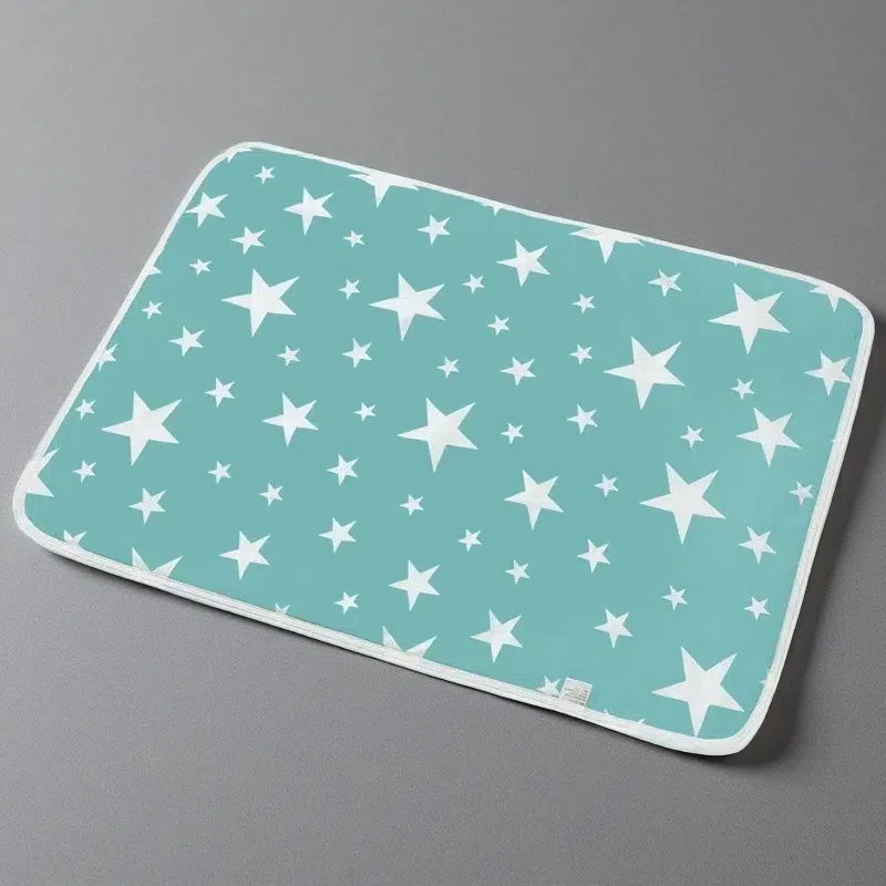Cartoon Cotton Breathable & Waterproof Baby Changing Pad – Soft, Absorbent & Durable for Newborns 5 Style 80x110cm