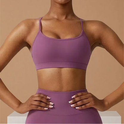 Women's Quick-Drying Sports Bra – Breathable Pullover Fitness Underwear