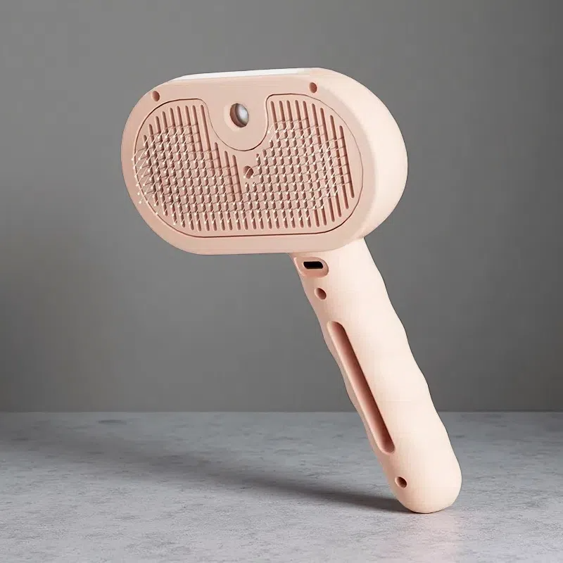 Pets Spray Hair Comb – Grooming Mist Brush for Dogs & Cats Pink