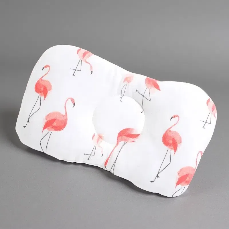 Autumn and Winter Baby Pillow – Cotton Round Anti-Eccentric Head Support Pillow for 0-1 Years 1 30x23cm