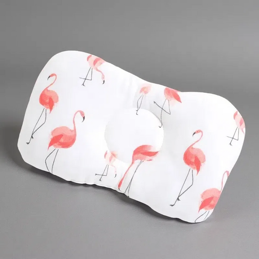 Autumn and Winter Baby Pillow – Cotton Round Anti-Eccentric Head Support Pillow for 0-1 Years 1 30x23cm