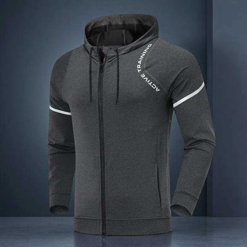 Men's Sports Casual Training Suit – Hooded Long Sleeve Set for All-Season Fitness & Outdoor Activity