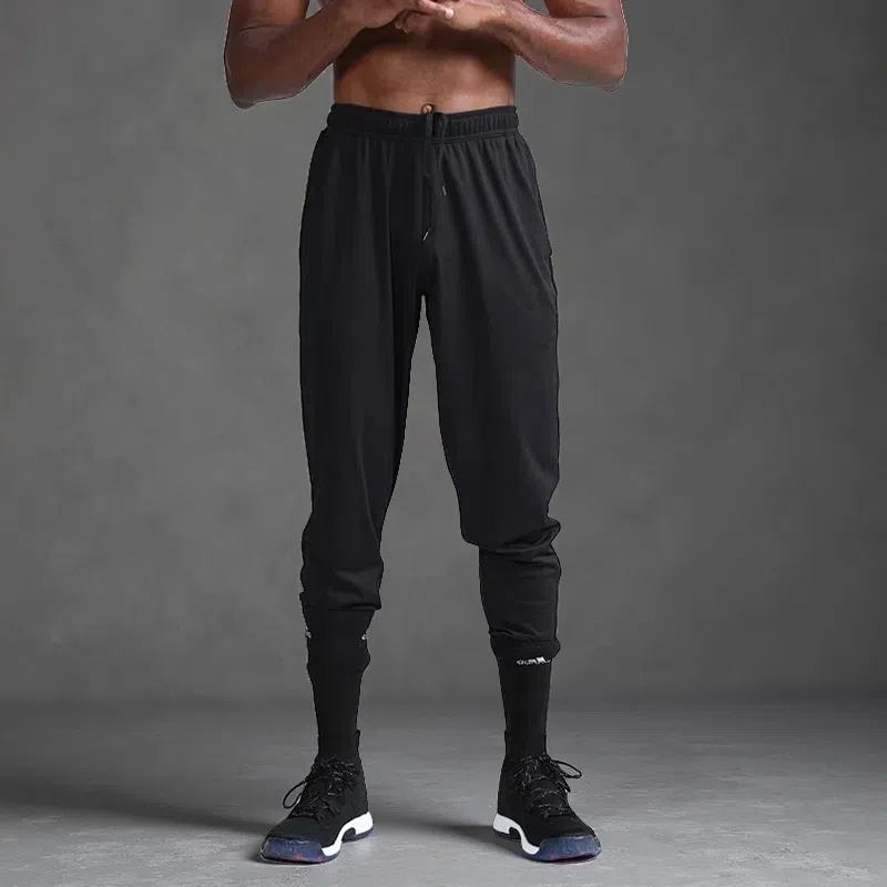 Loose Men’s Sports Pants – Basketball Training Quick-Dry Mid-Waist Trousers
