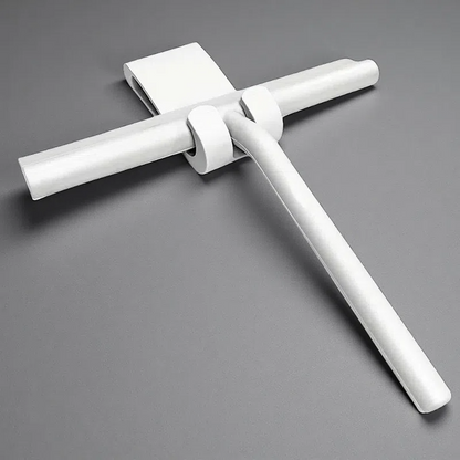 Silicone Multifunctional Cleaning Wiper – Window & Bathroom Glass Squeegee White Small Size