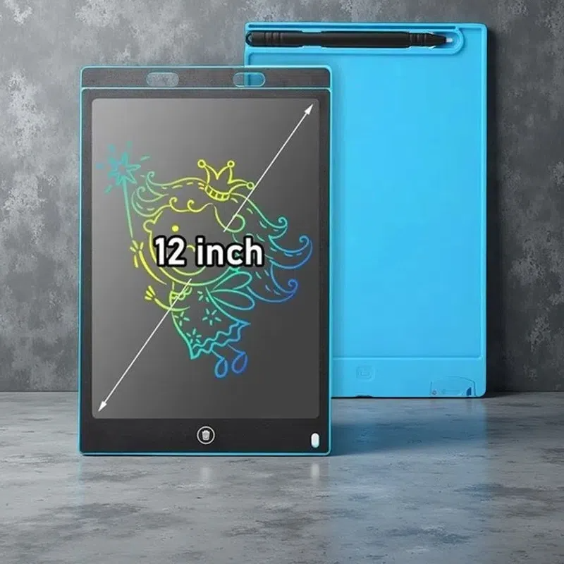 Children's Electronic Drawing Board – Student Graffiti LCD Writing Board with Stylus and Magnet Blue