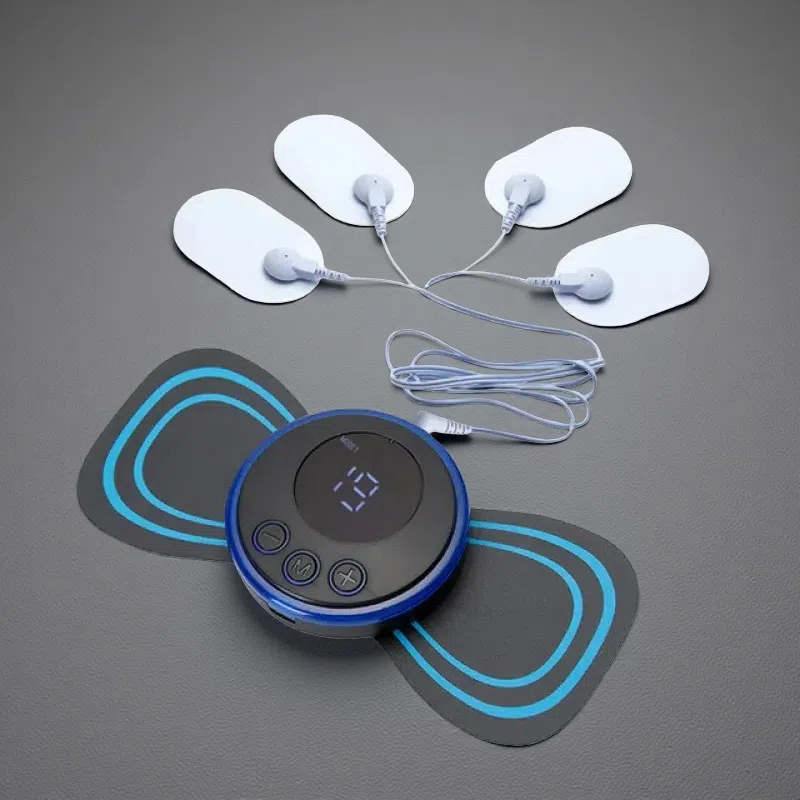 Portable Electric Pulse Shoulder and Neck Mini Cervical Spine Massage Instrument Common Electrode One For Four