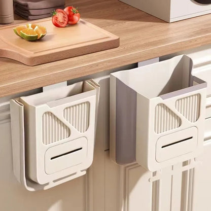Kitchen Trash Can – Wall-Mounted Foldable Waste Bin for Modern Homes